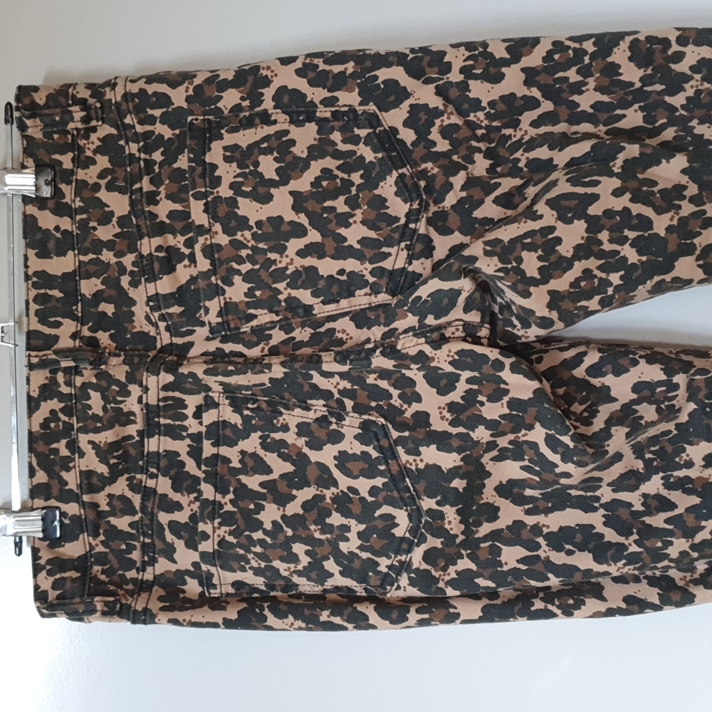 High rise animal print jeans Sz10 - Picture 3 of 3
